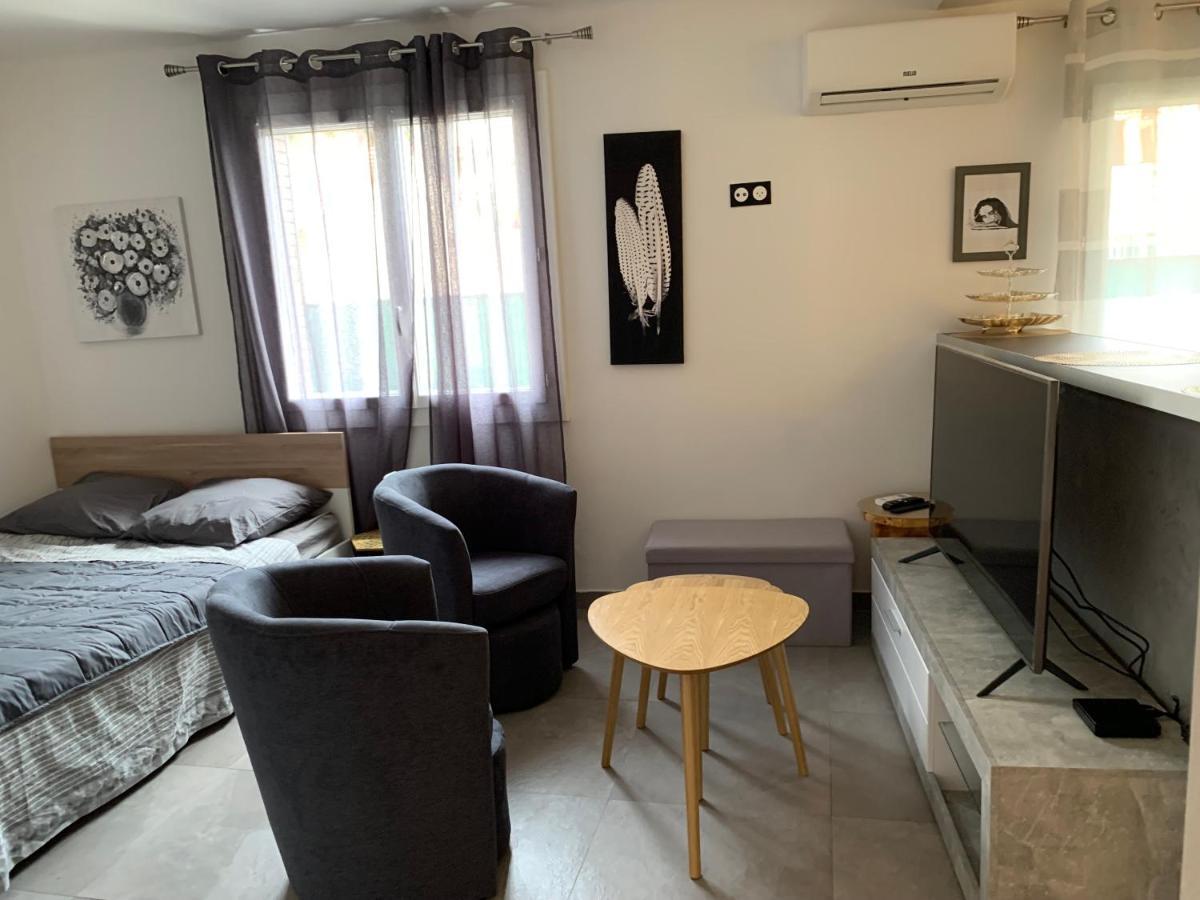 Grand Studio Tres Agreable Avec Bar, Cuisine Et Terrasse Cagnes-sur-Mer Extérieur photo